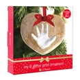 thumbnail image 5 of Lil Peach Baby's Print Handprint or Footprint Glitter Holiday Ornament Kit, Heart, Gold, 5 of 5