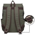 thumbnail image 3 of KAUKKO Casual Daypacks Multipurpose Backpacks, Outdoor Backpack, Travel Rucksack, Laptop Backpack Fits 15" (16-ARMYGREEN), 3 of 5