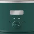 thumbnail image 2 of 4.5qt Slow Cooker Ponderosa Green: Ceramic Stoneware, 3 Settings, Stay-Cool Handles, Dishwasher-Safe Parts, 2 of 8