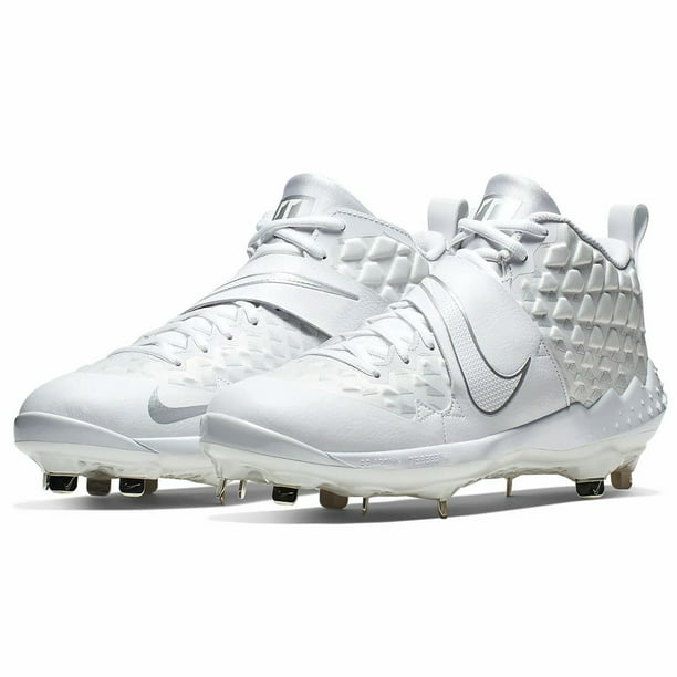 Nike Men's Force Zoom Trout 6 Baseball Metal Cleats, AT3464-100 (White