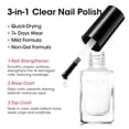 thumbnail image 5 of Gellen Nail Polish, Quick Dry 2 Colors Metallic Purple Pink & Base Top Strengthener 3-in-1 Nail Polish Set Xmas Halloween Nail Polish Gift for Women Home Nail Art, No UV Light Needed, 0.33 Fl.oz, 5 of 10
