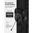 thumbnail image 4 of Auriculares con cable para juegos Lenovo H110, volumen de micrófono de 3,5 mm, negro, 4 of 6