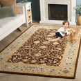 thumbnail image 3 of SAFAVIEH Antiquity Toireasa Oriental Wool Area Rug, Brown/Green, 5' x 8', 3 of 12