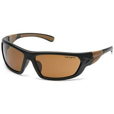 CARHARTT CHB219 Safety Glasses Polarized Cabondale Bronze Lens Black Frame