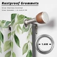 thumbnail image 6 of Outdoor Curtains for Patio Waterproof, Green Vines Windproof Pravicy Outside Porch Blackout Curtain, Spring Botanical Plants Leaves Farmhouse Sun Blocking Grommets Curtains for Cabana Gazebo 54"x95", 6 of 9