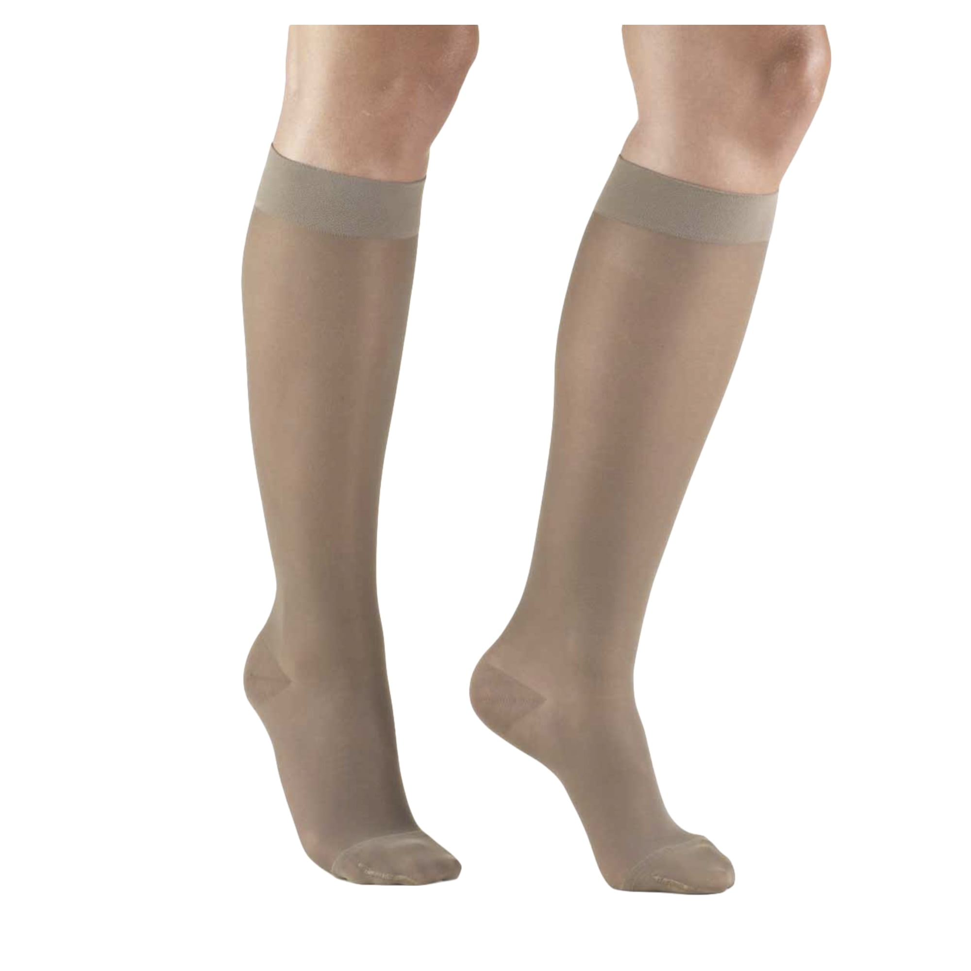 Absolute Support 815mmHg Light Support Women’s Sheer Knee Hi Closed Compression Socks A107T3