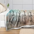 thumbnail image 3 of Inspirational Blankets, Sherpa Blanket Religious Gifts Throw Blanket with Encouragement Healing Bible Verse, for Women or Man Healing Blanket 60"x80", 3 of 6