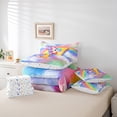 thumbnail image 4 of Erosebridal Initial A to Z Letter Bed in a Bag Twin size, Monogrammed Y Bed Set, Unicorn Reversible Bedding Twin Size, Microfiber Bedroom Decor, 7pcs, 4 of 6