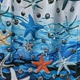 thumbnail image 5 of Chilfamy  Shower Curtain Eco-Friendly Waterproof Bathroom Curtains Ocean Theme Semi Translucent Shower Curtain Liners with Rustproof Grommets(Starfish and Seashells) White, 5 of 7