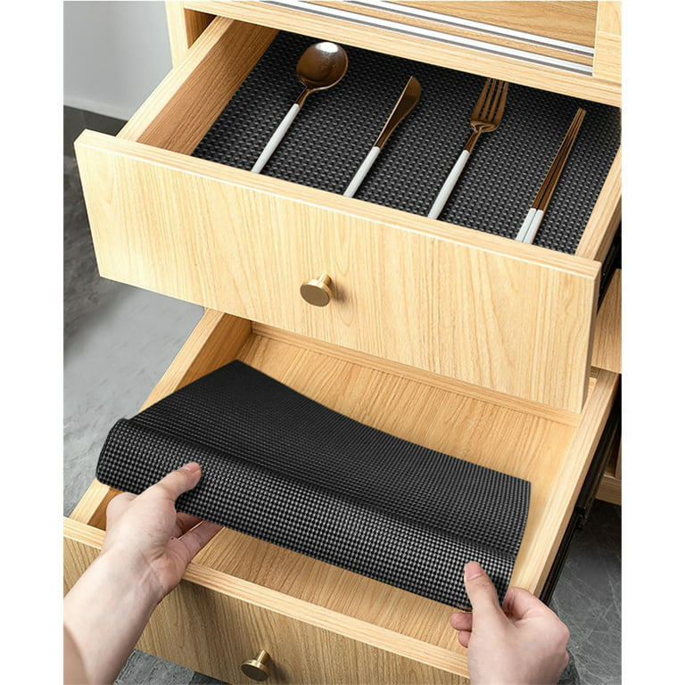 EasyLiner Select Grip Shelf Liner for Drawers & Cabinets - Easy to Install  & Cut to Fit - Non Slip Non Adhesive Grip Shelf Liner Kitchen, Bathroom