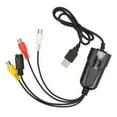 thumbnail image 1 of USB Video Capture Card Device,  To USB Sound Video Adapter Support NTSC PAL 2.6ft Plug And Play Compact VHS DV VCR Hi8 DVD To Digital  For PC, 1 of 8