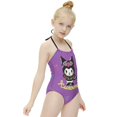 thumbnail image 3 of Kuromi And My Melody Girls One Piece Swimsuits Hawaiian Summer Swimwear Beach Bathing Suit Outfits, 3 of 7