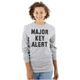 thumbnail image 3 of Major Key Alert Rap Entrepreneur Plus Size Long Sleeve Graphic Tee Shirt Brisco Brands 2X, 3 of 5