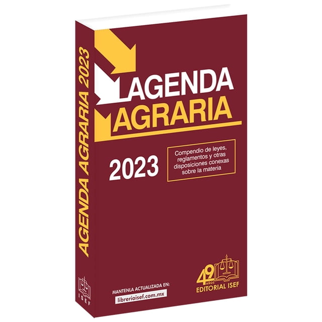 Agenda Agraria 2023 Ediciones Fiscales Isef 9786075413532