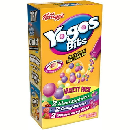 Kelloggs Yogos Fruit Flavored Snacks, 6 ea