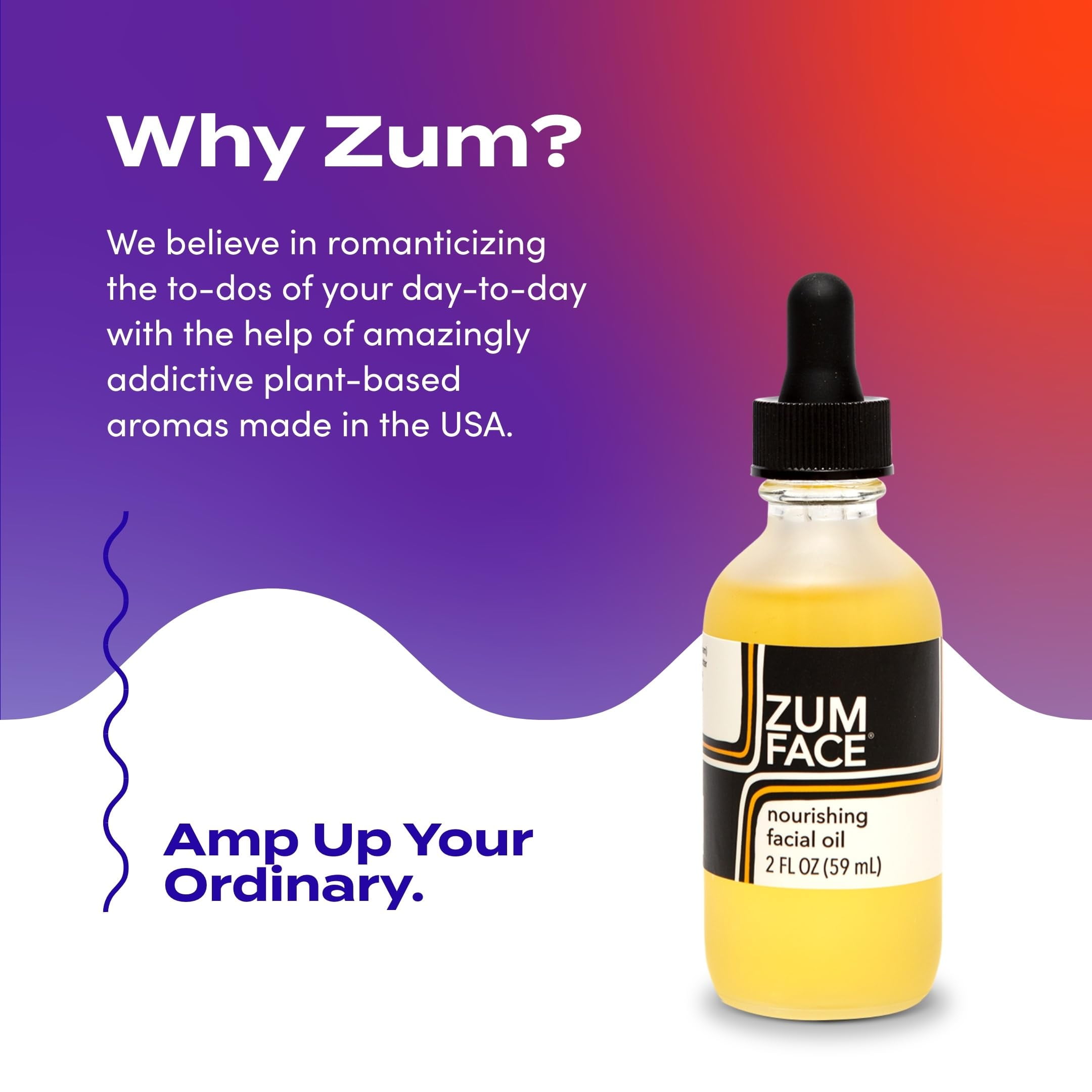 Zum by Indigo Wild Face Nourishing Oil - Hydrating Moisturizer with Shea Butter & Meadowfoam Seed Oil - Beauty & Personal Care-Lavender, Geranium & Rosemary Scent - 2 fl oz