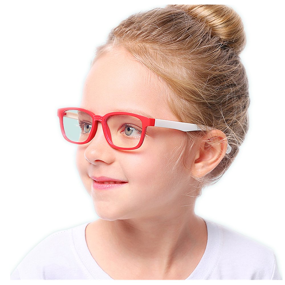 Children Antiblue Light Silicone Goggles Eyewear Frame Optical Glasses
