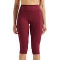 thumbnail image 3 of NELEUS Womens Yoga Capris Leggings For Workout With Pockets Tummy Control High Waist,Black+Gray+Red,US Size L, 3 of 8