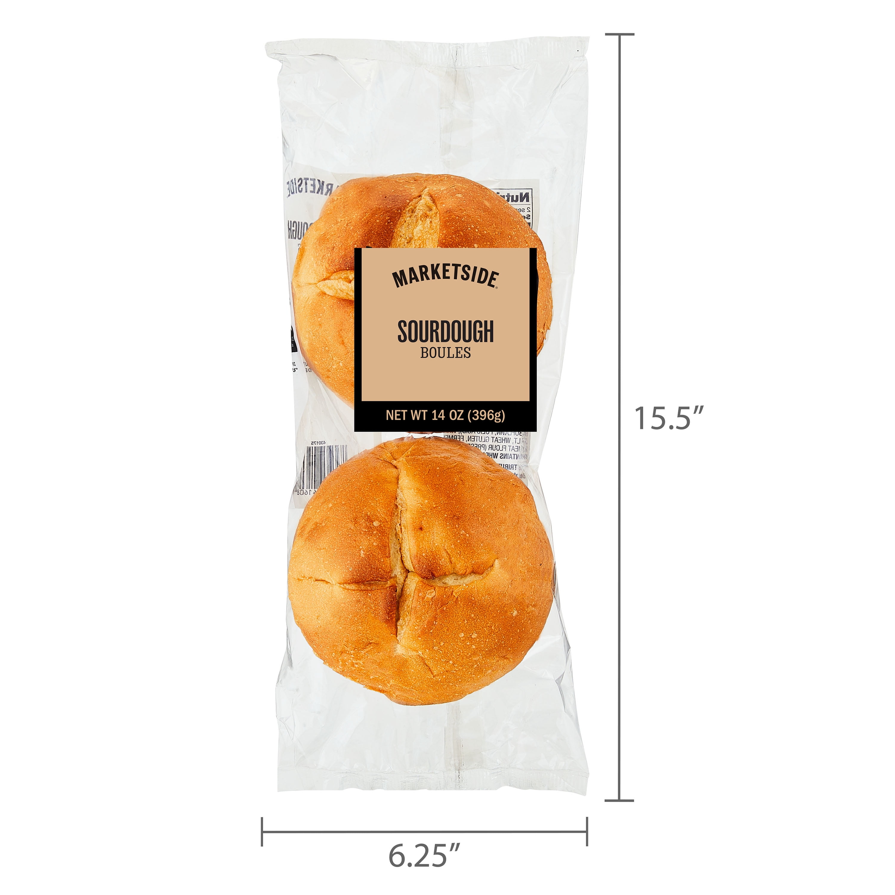 Marketside Sourdough Boules, 14 oz, 2 Count