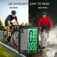 thumbnail image 4 of Waterproof Bike Computer with LED Backlight Bicycle Speedometer Odometer Calorie Counter and Temperature Display, 4 of 7