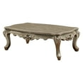 thumbnail image 5 of Marble Top Wooden Coffee Table with Queen Anne Style Legs Champagne Gold - Saltoro Sherpi, 5 of 5