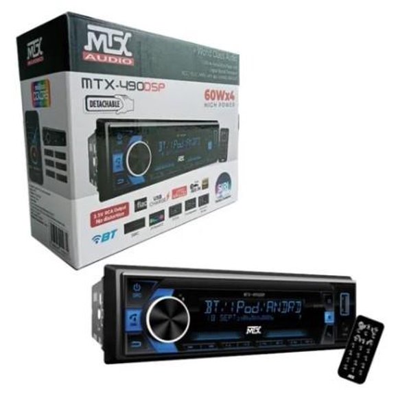 Autoestereo Mtx Bluetooth Usb Fm Siri Desmontable Mtx-490Dsp MTX CHMTX-490DSP