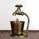 thumbnail image 2 of EeaseMX Cenicero vintage de hierro forjado hecho a mano, adorno creativo retro, figuritas de cenicero, artesanías de escritorio, bar, café, accesorios de fotografía, regalo (patrón de tres grifos), 2 of 7