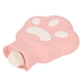 thumbnail image 3 of Bolsa de agua caliente de silicona, compresa caliente, portátil, pata de oso de dibujos animados, a prueba de fugas, calefacción por microondas, botella de agua caliente, 450ml, rosa, 3 of 8