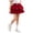 Red, variant on CHEEREAM Mini Skirt For Kids Flowy High Waisted Bow Tie Ruffle Hem Short Skirts Girls Cute Boho A-Line Layered Beach Skirt
