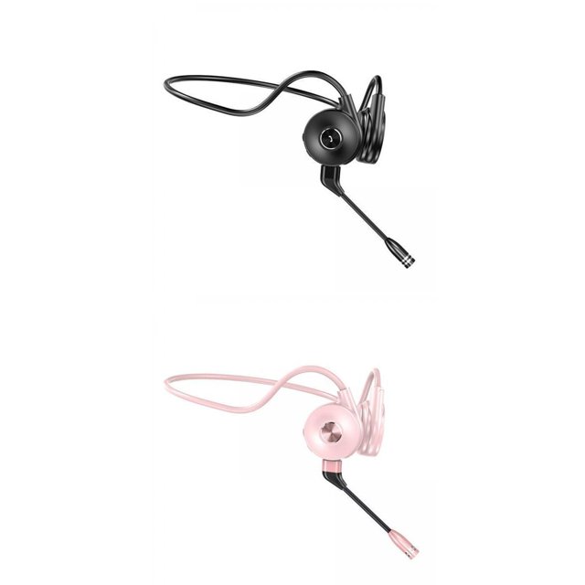 Auriculares de conducción ósea con 5,0 de oreja abierta, 2 uds., resistente al sudor, micrófono desmontable, sonido , reducción de ruido,
