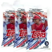 3 PACK BUNDLE - 2021 Topps Series 1 MLB Baseball Cello Fat Packs (3 Packs) - 40 Cards/Pack - Factory Sealed