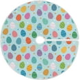thumbnail image 1 of FMSHPON Beautiful Colorful Easter Eggs Xmas Christmas Tree Skirt Stand Mat for Holiday Party Decoration Indoor Outdoor 36 inches, 1 of 6