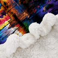 thumbnail image 4 of Couverture de Lit, Colorée à Cesar Tour Blanche Couverture Imprimée Numériquement, Super Douce, 4 of 4