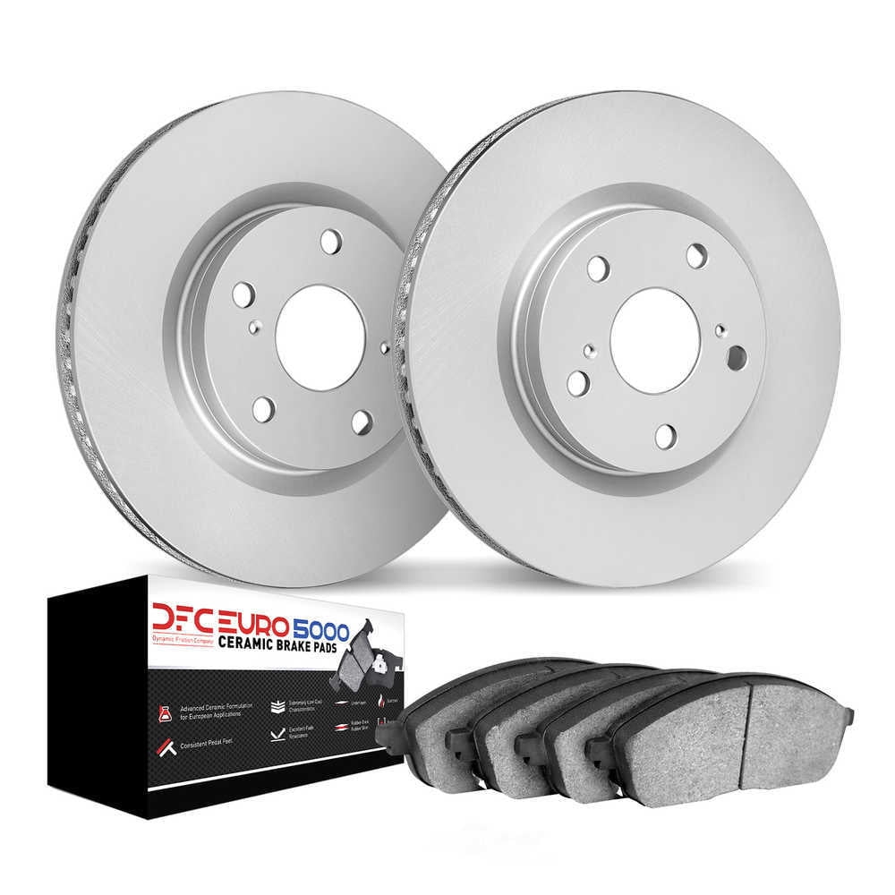 Dynamic Friction Company 4602-31070 DFC Geospec Rotors with EURO 5000 Ceramic Brake Pads