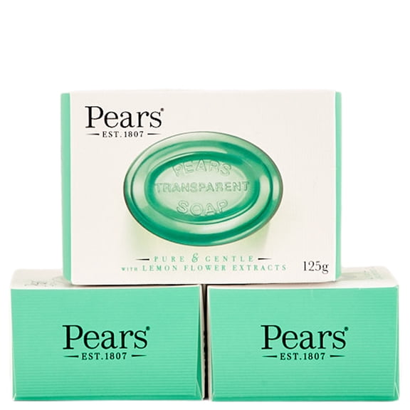 Pears Oil-Clear Soap With Lemon Flower Extract 3 Ct 4.4 oz