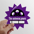 thumbnail image 1 of Película palabras el universo la tuya Calcomanías solares de vinilo, 1 of 3