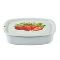 thumbnail image 6 of Novomoskovsjka Posuda Strawberry Enamel Tray with Lid 1.6 Qt (1.5 L) Enameled Steel Food Storage Container for Kitchen Enamelware Vintage Style, White and Red, 6 of 13