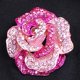 thumbnail image 5 of Broche de flor de rosa hermosa con diamantes de imitación de cristal para mujer TUNC Sencillez, 5 of 5