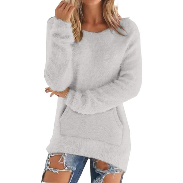 Chandail pour Femmes Chandail Décontracté à Manches Longues Chandail-Over Blouse, Chandail pour Femmes m