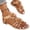 Camel, variant on Double Blossom Flat Shoes, Elastic Ankle Strap Footwear, Women's Flower T Strap Sandals Sweet Double Blossom Flat Shoes Elastic Ankle Strap Summer Open Toe Casual Beach Footwear, Camel 6