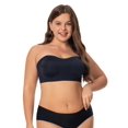 thumbnail image 2 of Plus Size Solid Color Strapless Seamless Bra  Women‘s Plus Comfortable Ultra Soft Lightweight Bra, 2 of 7