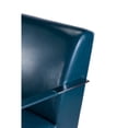 thumbnail image 3 of Pasargad Home Luxe Faux Leather Armchair Teal, 3 of 5