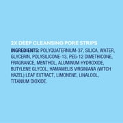 Biore Witch Hazel Ultra Deep Cleansing Blackhead Remover Pore and Nose Strips for Skin Care, 6 ct