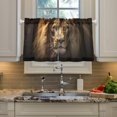 thumbnail image 5 of Coolnuti Wild Lion Valances for Windows 36 Inch Small Window Blackout Valance Curtains Rod Pocket Window Curtains Treatment for Kitchen Bathroom Cafe, 1 Panel Home Decor, 5 of 7