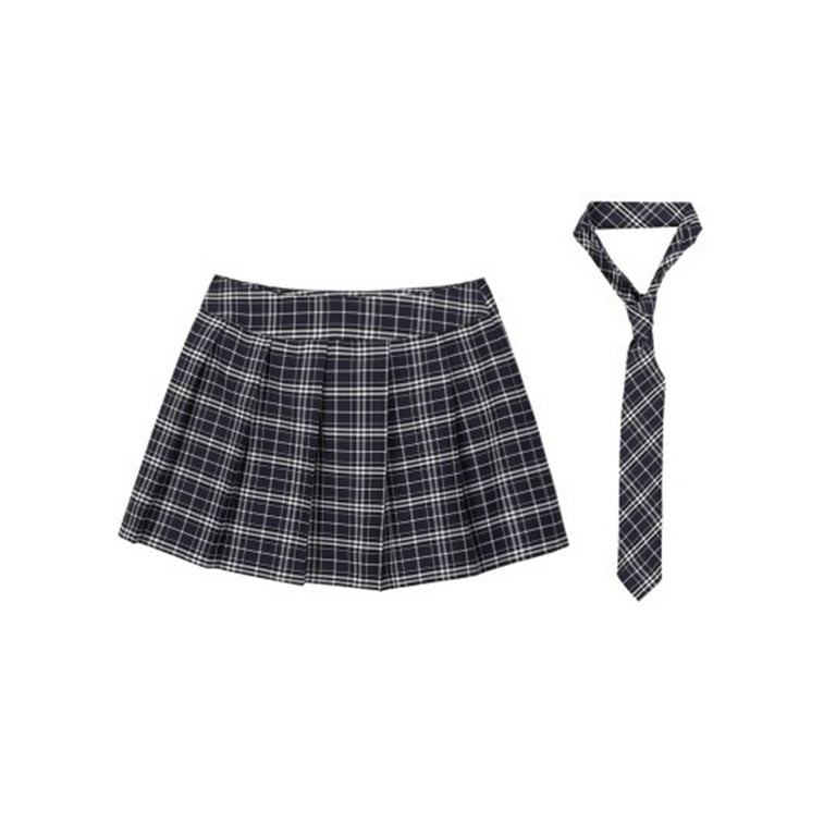 High waisted plaid skirt 4xl deals