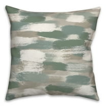 Creative Products Green Brushstroke Pattern 18x18 Indoor / Outdoor Pillow