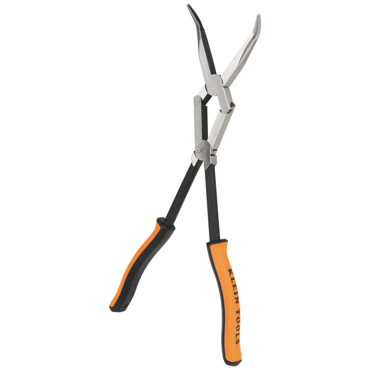 Klein Tools Pliers, Long Reach Needle Nose Pliers, Bent Nose, 13-Inch