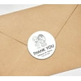 thumbnail image 3 of Darling Souvenir Personalized Bride Groom Names And Date Envelope Seals Round Wedding Couple Thank You Stickers-45 Pieces, 3 of 4
