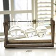 thumbnail image 4 of Terrarium Creative Hydroponic Plant Transparent Vases Flower Pot Wooden Frame Glass Table Plant Home Bonsai Embellishment, 4 of 9