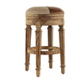 thumbnail image 6 of DecMode Brown Wood Rustic Bar Stool 29", 6 of 7